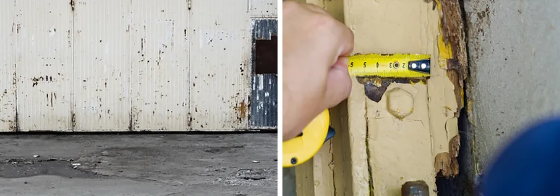 Lift Master Rusty Garage Doors in West Palm Beach, Florida